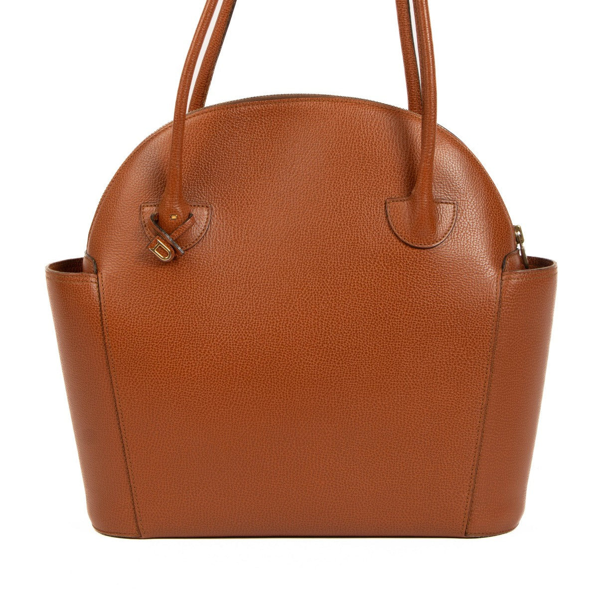 Delvaux Cognac Mousson Shoulder Bag