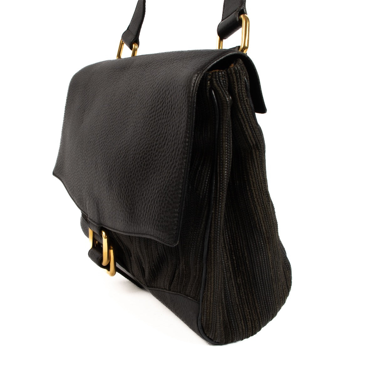 Shop 100% authentic second-hand Delvaux Navy Toile de Cuir Messenger Bag on Labellov.com
