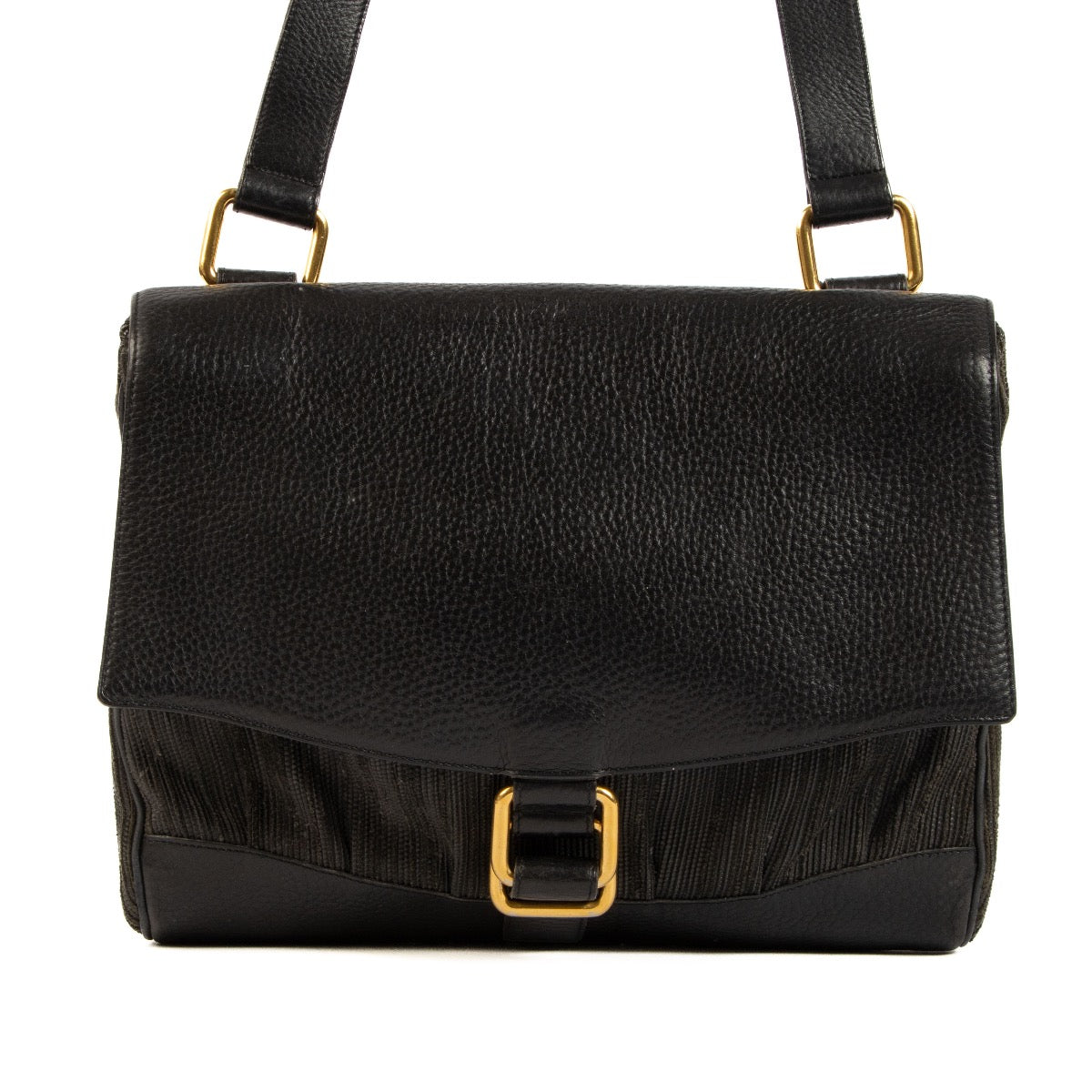 Shop 100% authentic second-hand Delvaux Navy Toile de Cuir Messenger Bag on Labellov.com