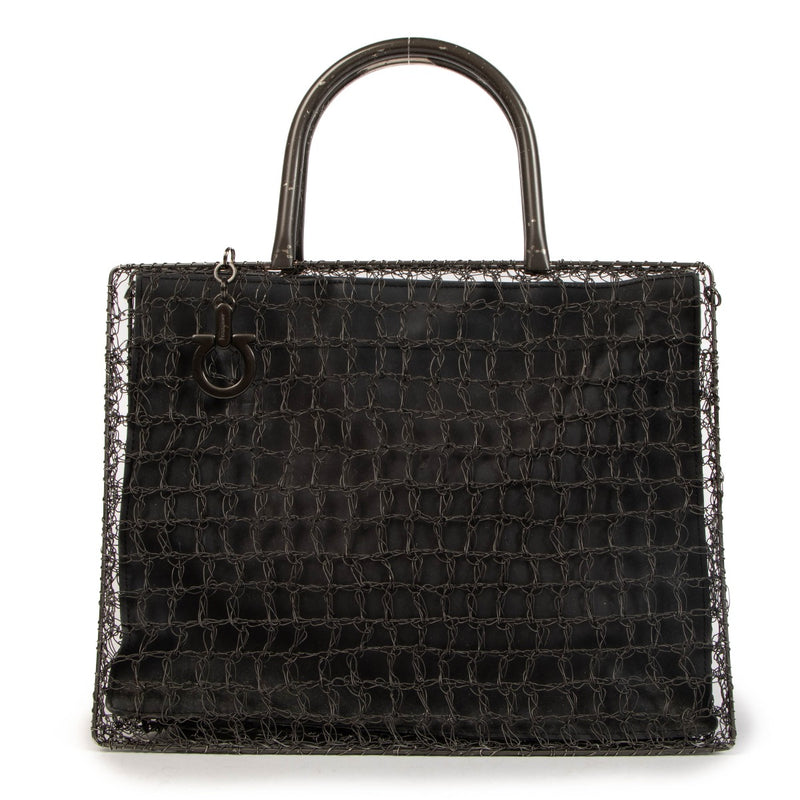 Ferragamo Crochet Metal Mesh Bag