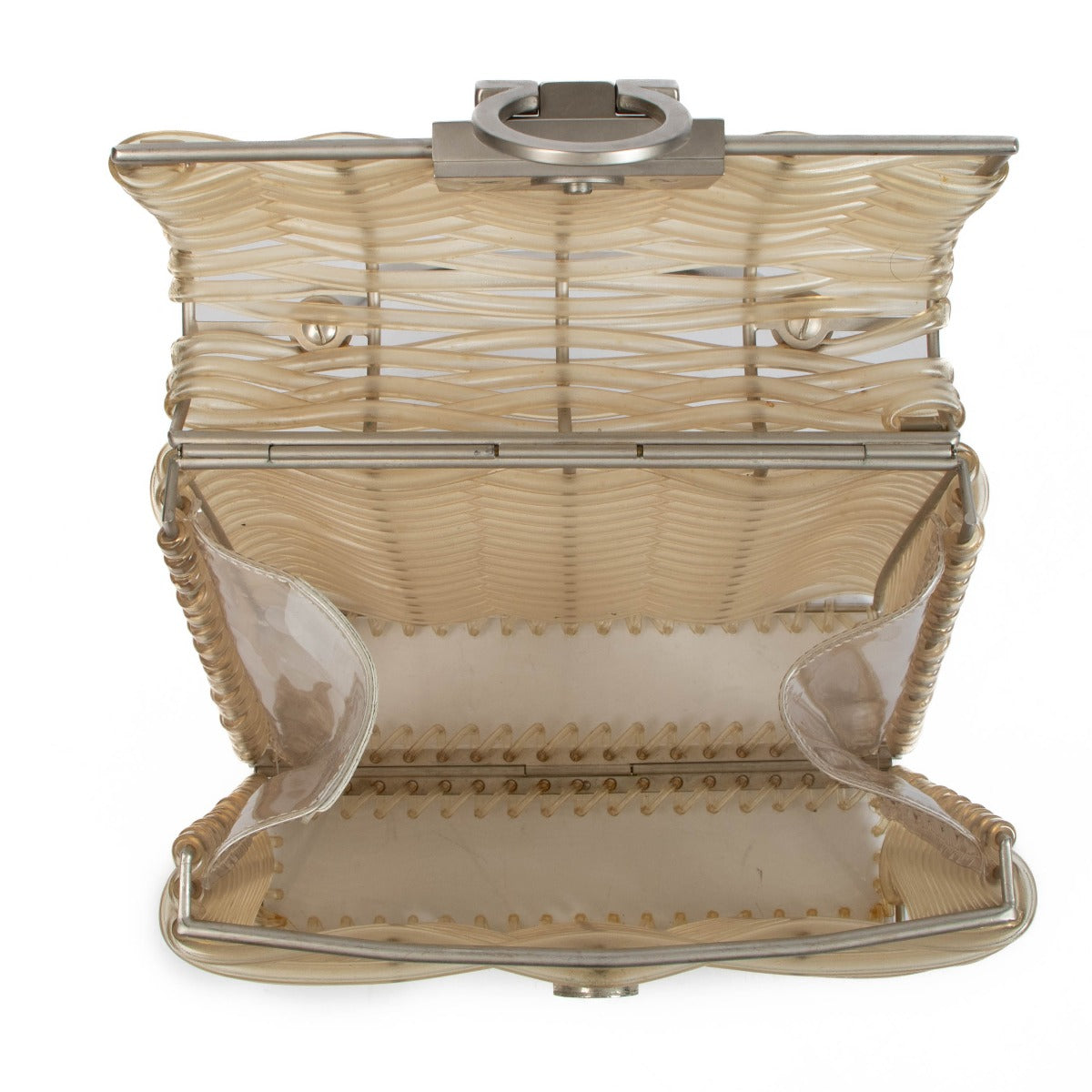 Sac cabas transparent Ferragamo Iconic Gancini en PVC