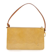 Buy real Louis Vuitton vintage preloved beige Lexington pochette in patent leather at Labellov Antwerp, Knokke or Brussels