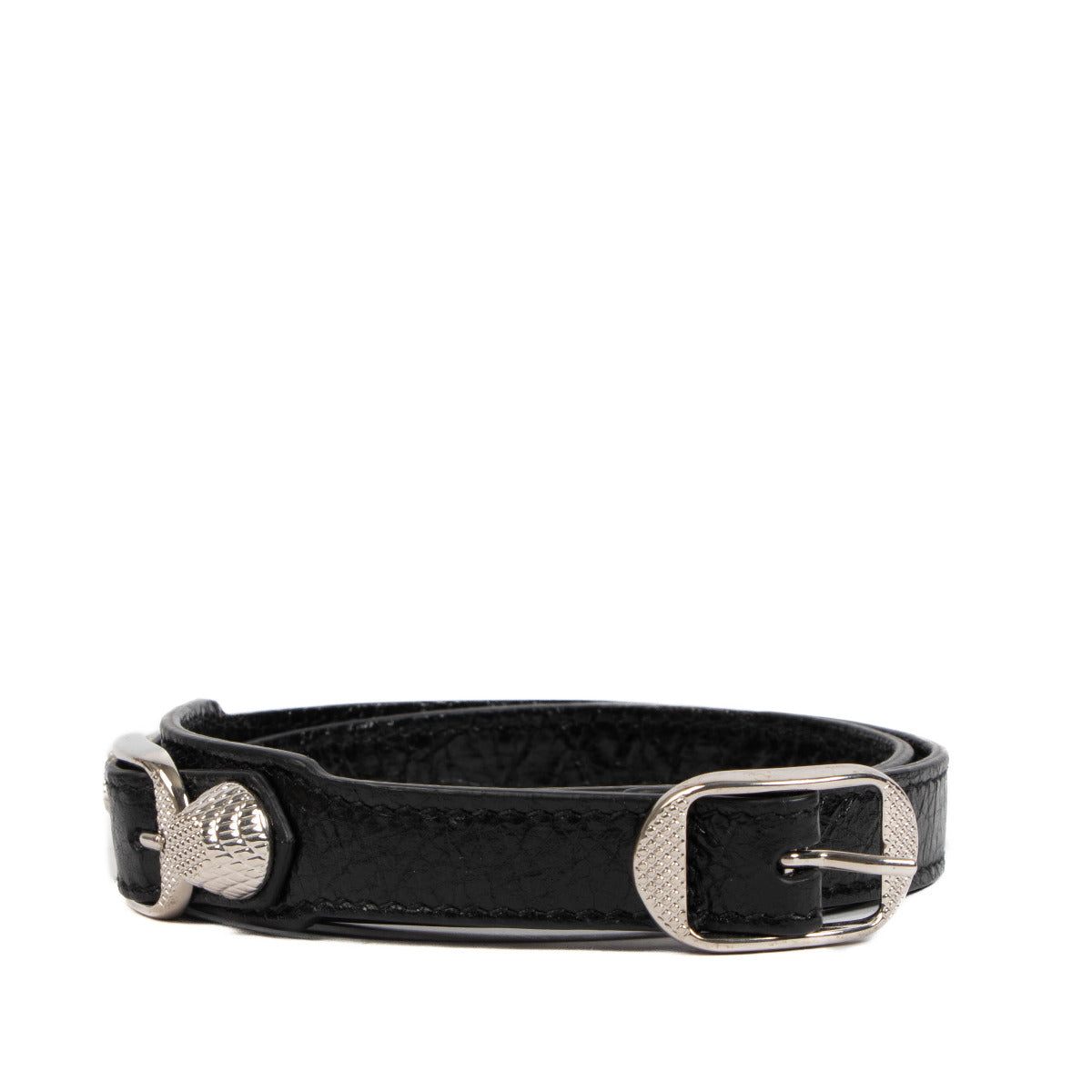 Balenciaga Black Wrap-Around Bracelet