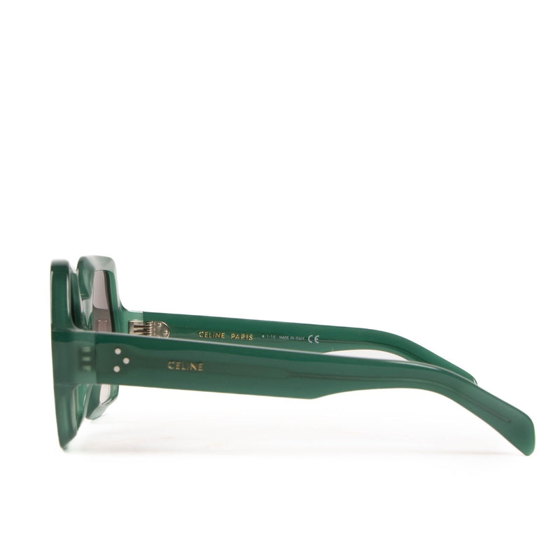 Shop safe online at Labellov in Antwerp, Brussels and Knokke these 100% authentic second hand Celine Green Acetate Octagon Sunglasses