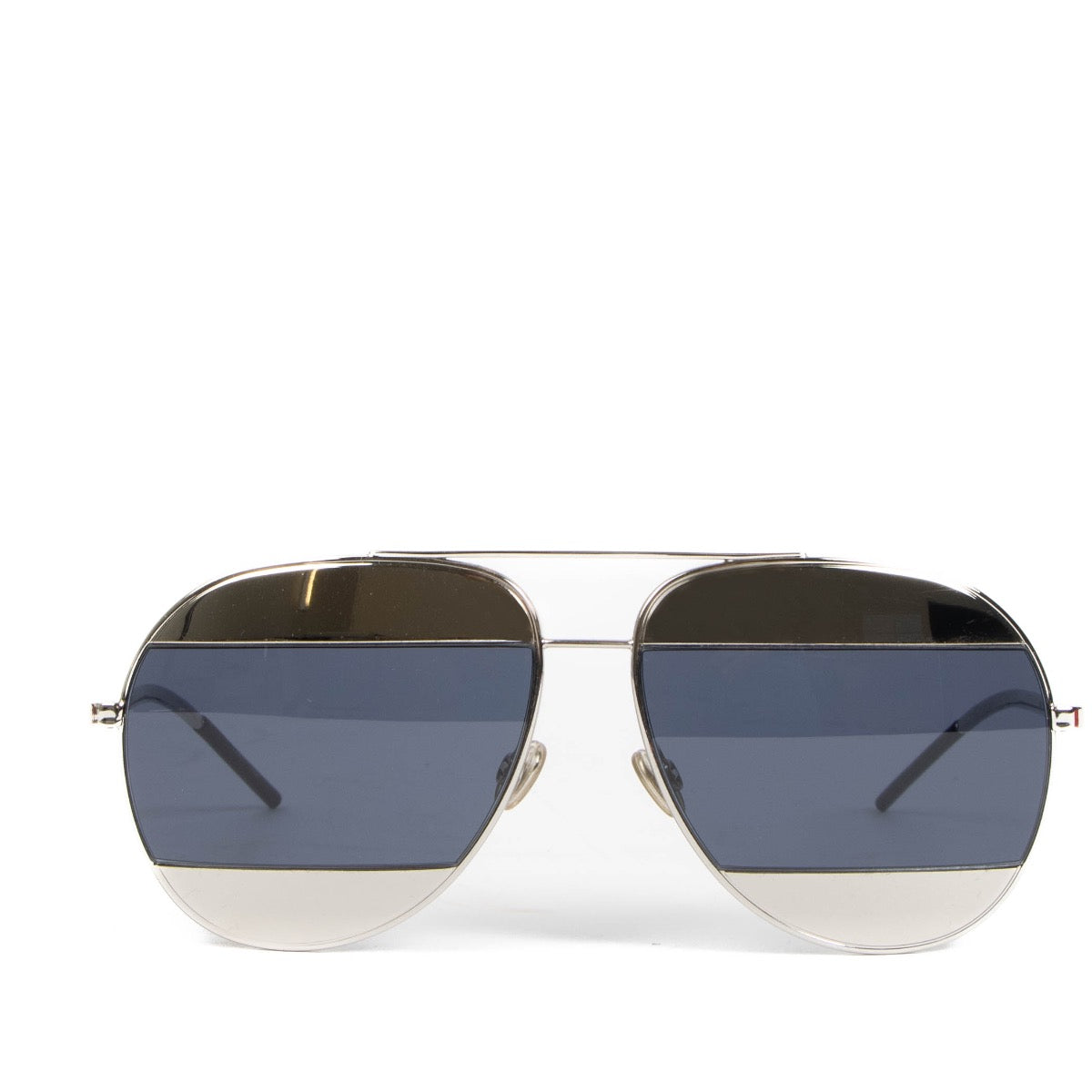 Shop safe online at Labellov in Antwerp, Brussels and Knokke these 100% authentic second hand Christian Dior Split Two-Tone Aviators Sunglasses