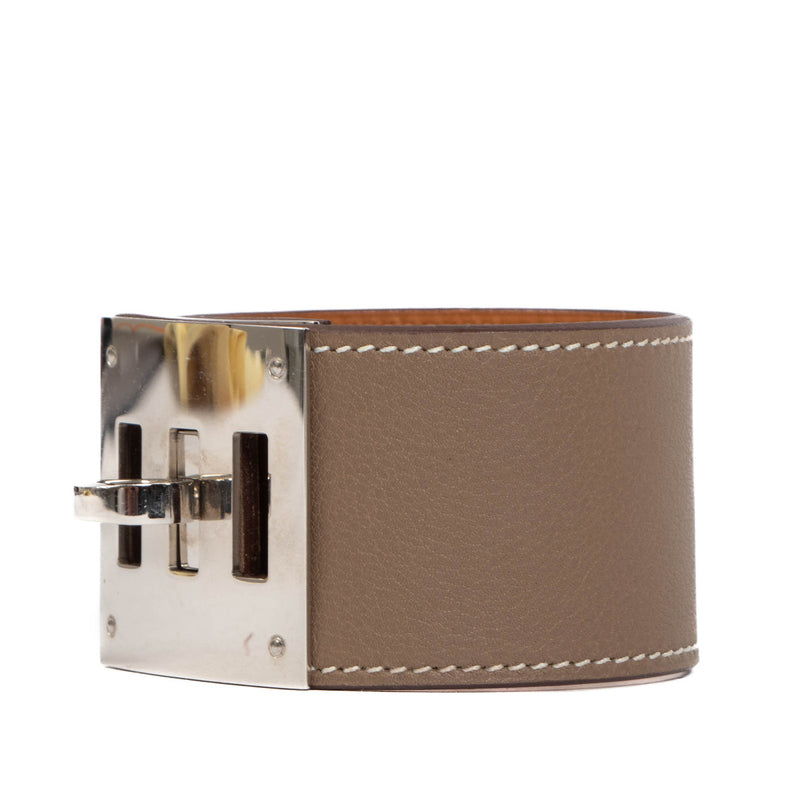 Hermès Kelly Dog Etoupe Bracelet PHW