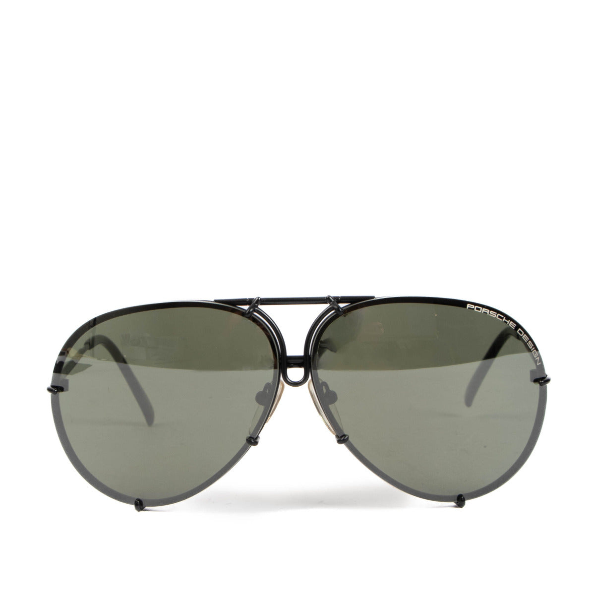 Lunettes de soleil aviateur Porsche Design noir mat