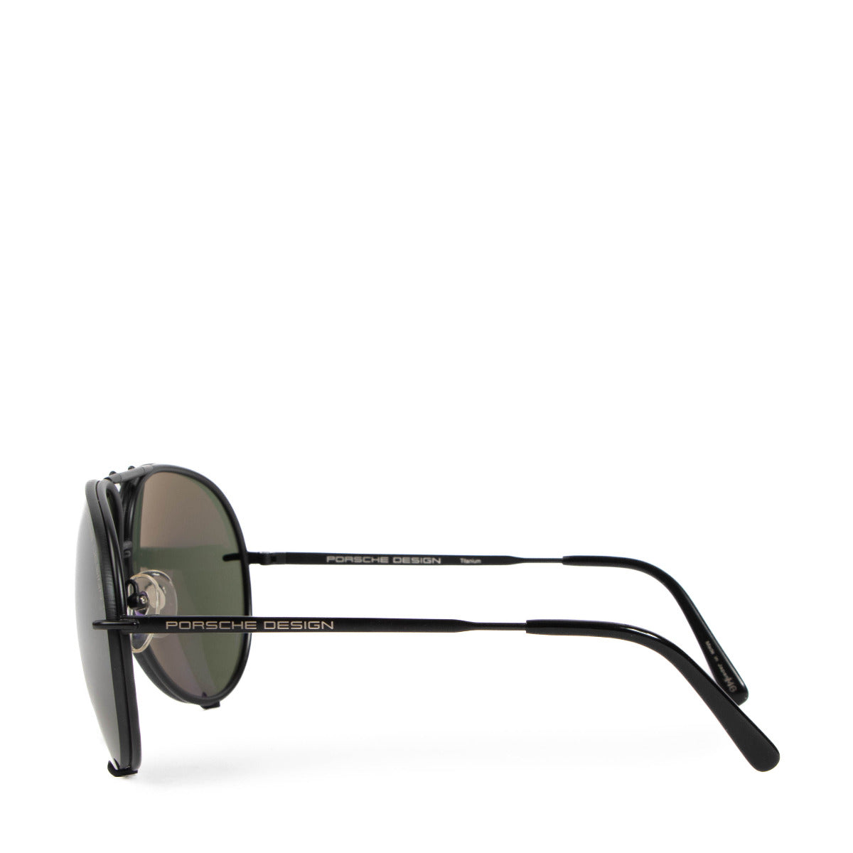 Lunettes de soleil aviateur Porsche Design noir mat