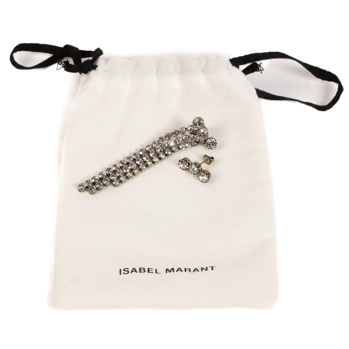 Shop safe online at Labellov in Antwerp, Brussels and Knokke these 100% authentic second hand Isabel Marant Crystal Asymmetric Earrings