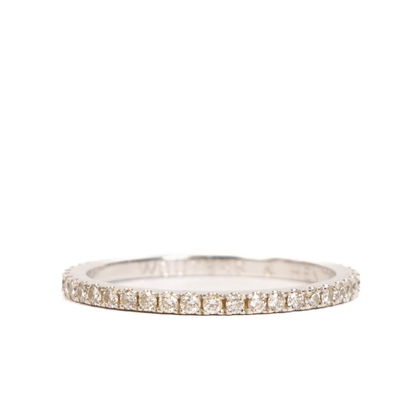 Shop safe online at Labellov in Antwerp, Brussels and Knokke this 100% authentic second hand Wouters & Hendrix White Gold Diamond RIng