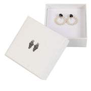 Shop safe online at Labellov in Antwerp, Brussels and Knokke these 100% authentic second hand Wouters & Hendrix Sterling Silver Chain Onyx Earrings