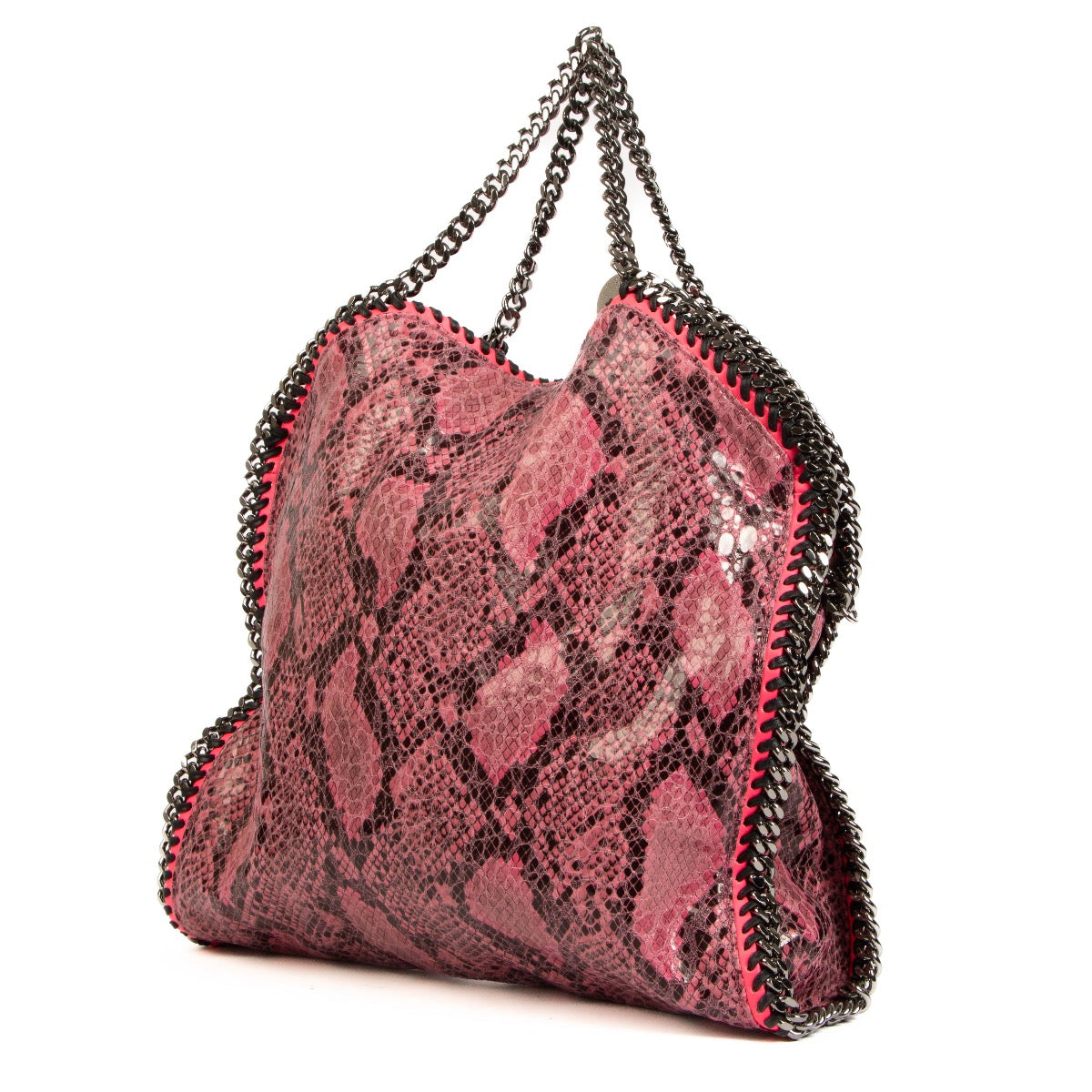shop 100% authentic second hand Stella McCartney Pink Faux Python Falabella on Labellov.com