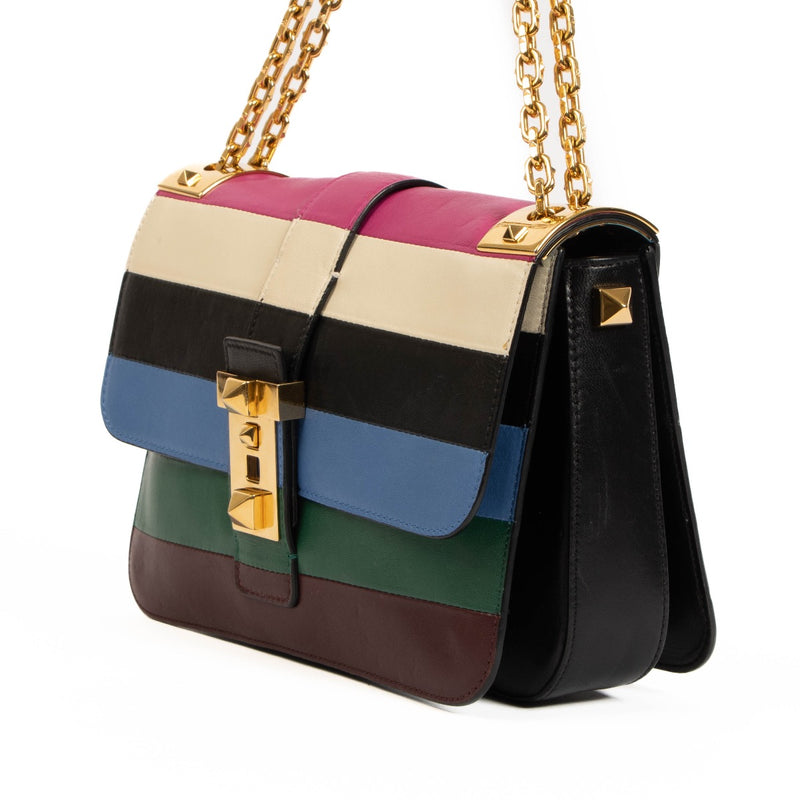 shop 100% authentic second hand Valentino Garavani B Rockstud Striped Crossbody on Labellov.com