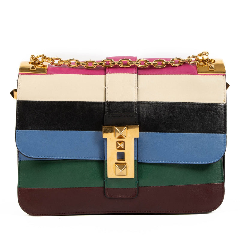 shop 100% authentic second hand Valentino Garavani B Rockstud Striped Crossbody on Labellov.com