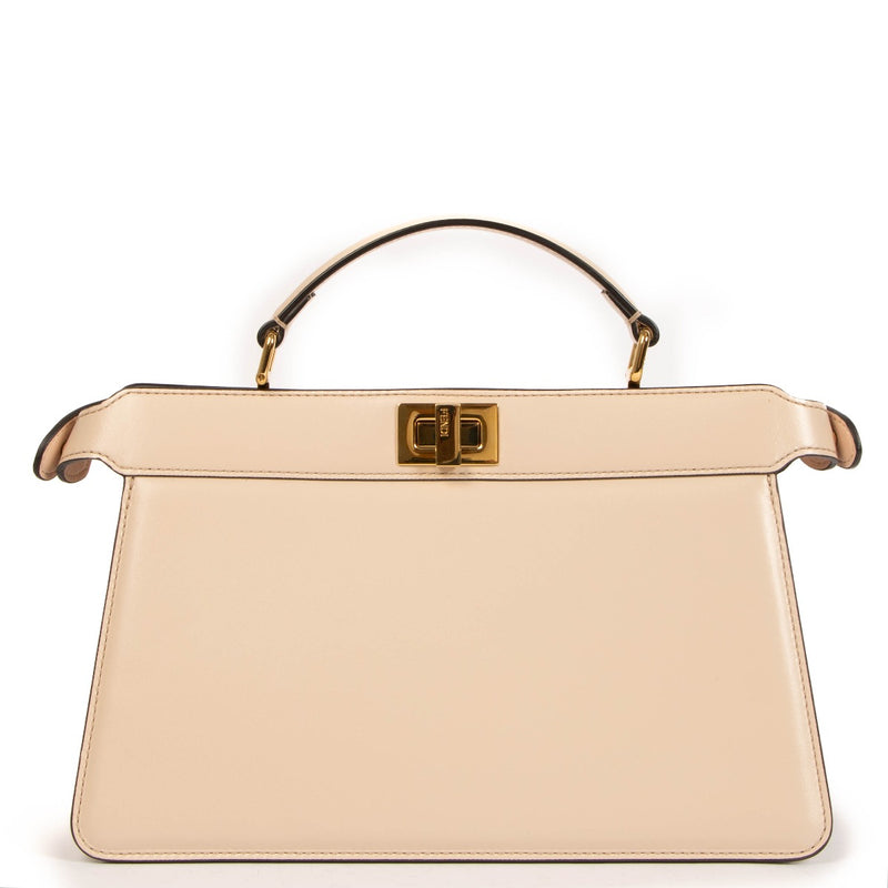 Fendi Pink Nappa Leather Peekaboo Iseeu East West Bag