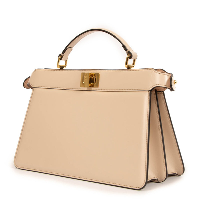 Fendi Pink Nappa Leather Peekaboo Iseeu East West Bag