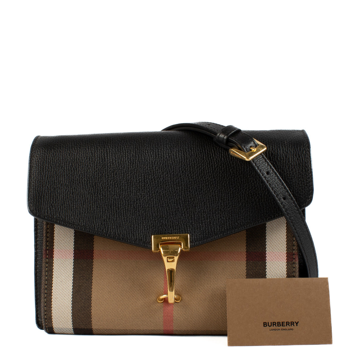 Burberry Check Macken Crossbody Tas