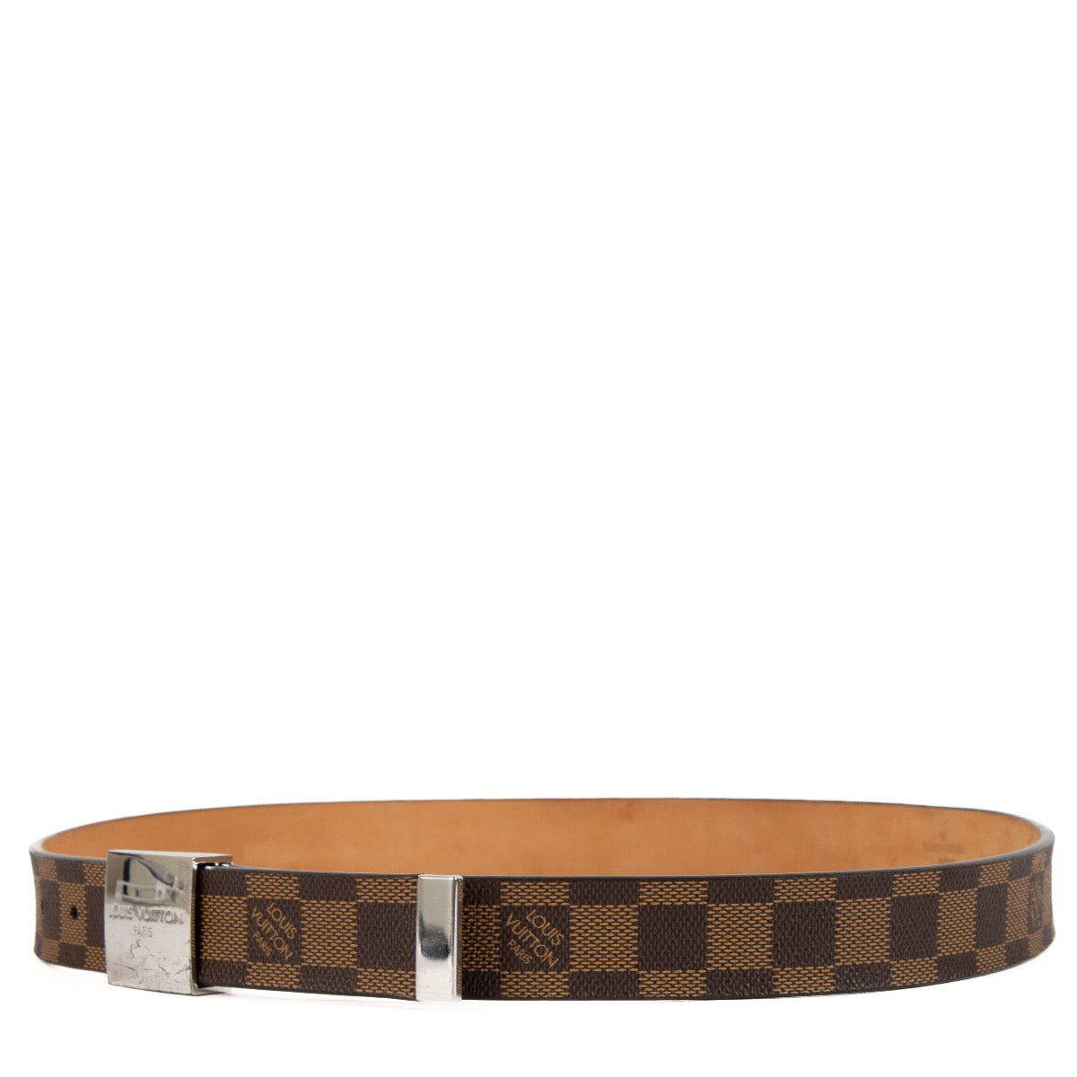 shop 100% authentic second hand Louis Vuitton Damier Ebene Belt - Size 85 on Labellov.com