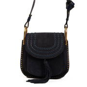 shop 100% authentic second hand Chloé Hudson Small Blue Suède Crossbody Bag on Labellov.com