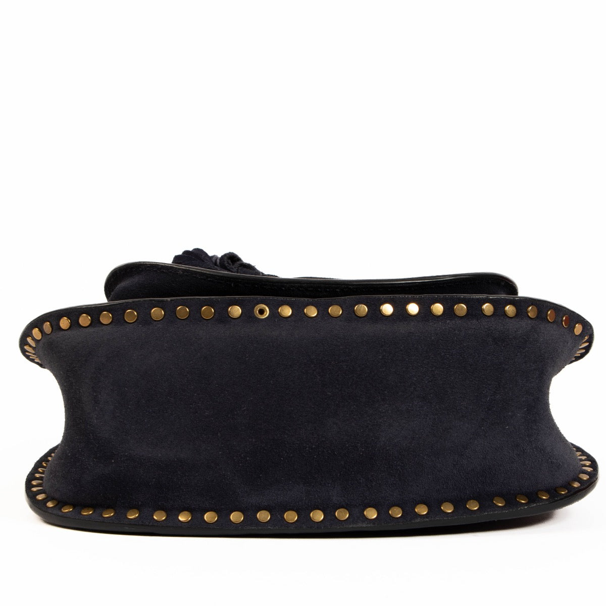 shop 100% authentic second hand Chloé Hudson Small Blue Suède Crossbody Bag on Labellov.com