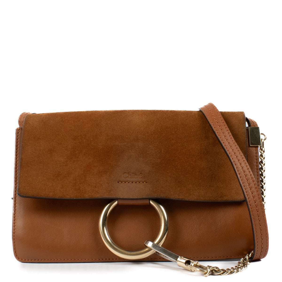 shop 100% authentic second hand Chloé Tan Leather Faye Small Bag on Labellov.com