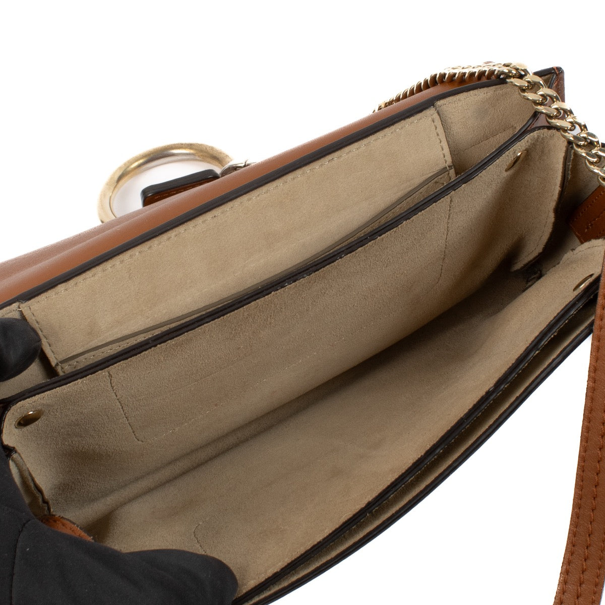 shop 100% authentic second hand Chloé Tan Leather Faye Small Bag on Labellov.com