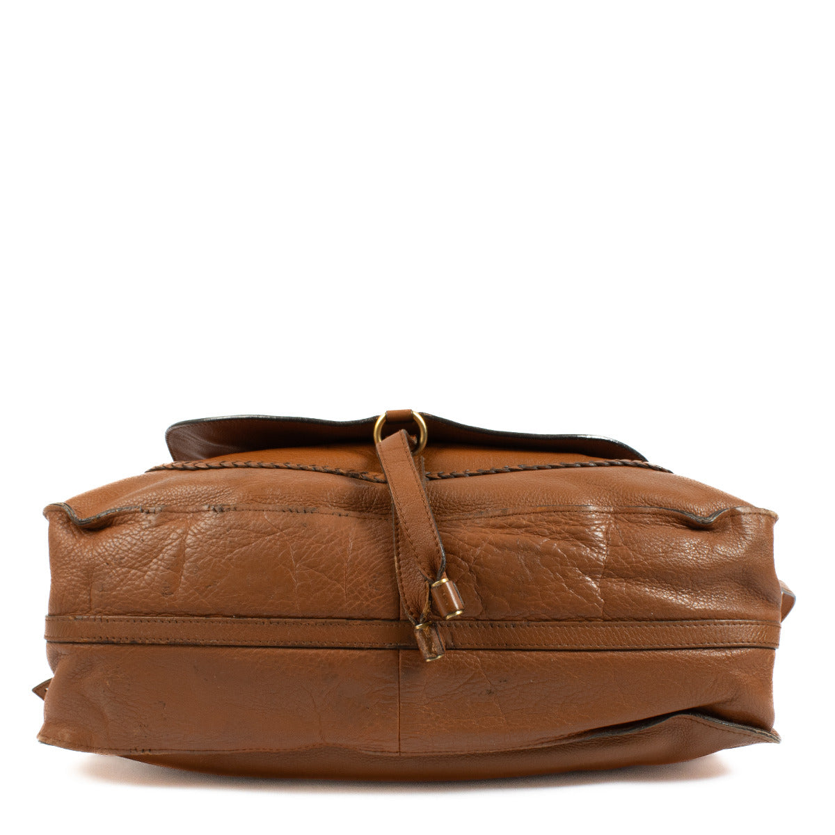 Chloé Tan Leather Large Marcie Large Top Handle Bag