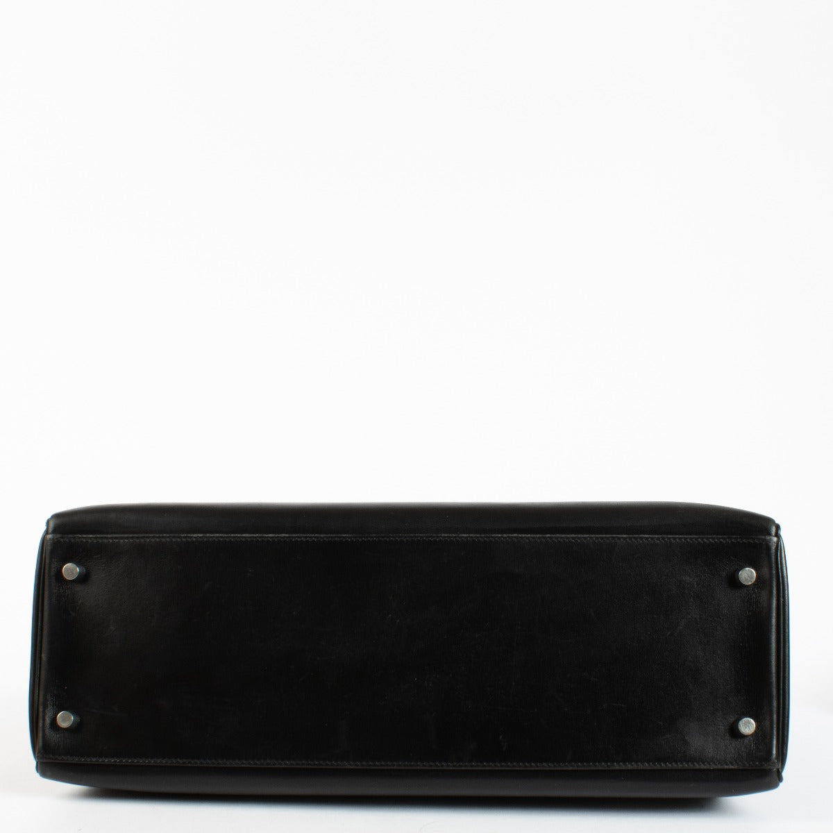 Hermès Kelly 40 Box noir accastillage palladium