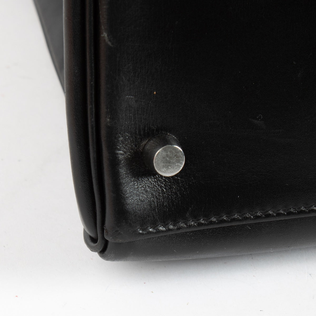 Hermès Kelly 40 Box noir accastillage palladium