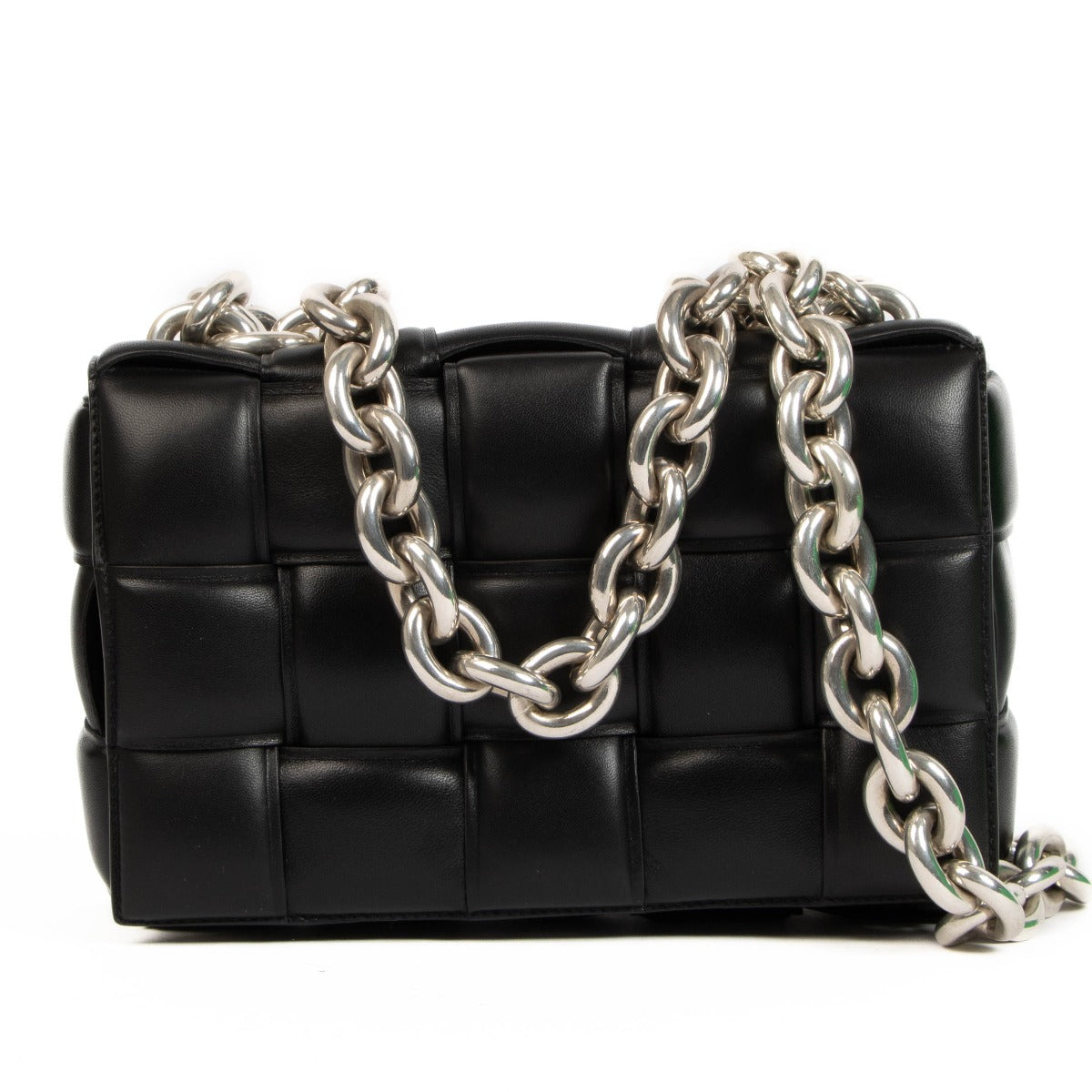 Bottega Veneta Black Chain Cassette Bag