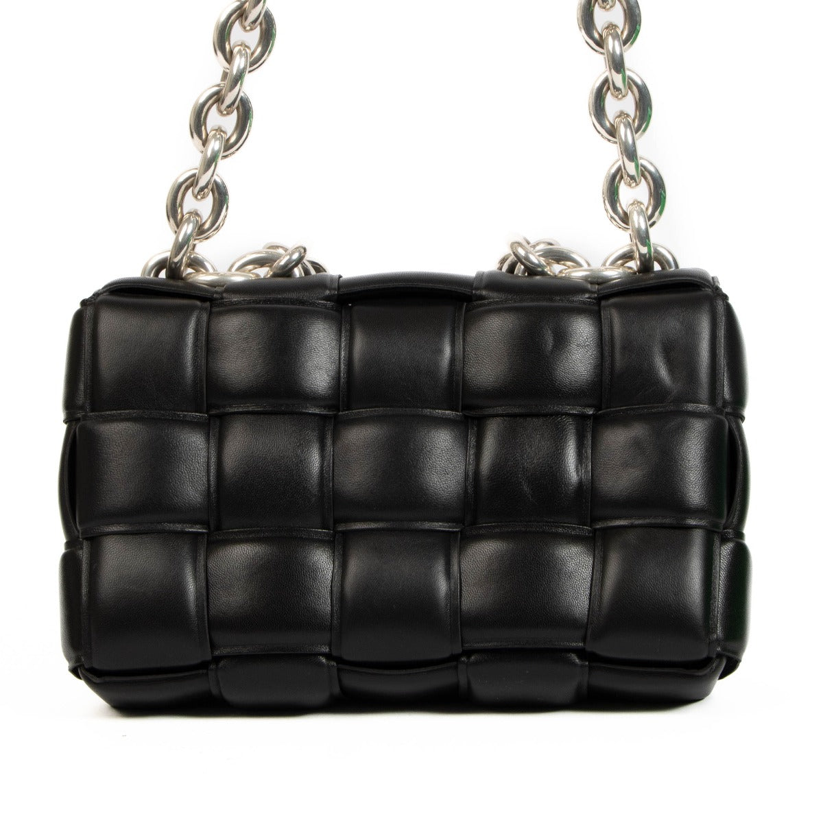 Bottega Veneta Zwarte Chain Cassette Tas