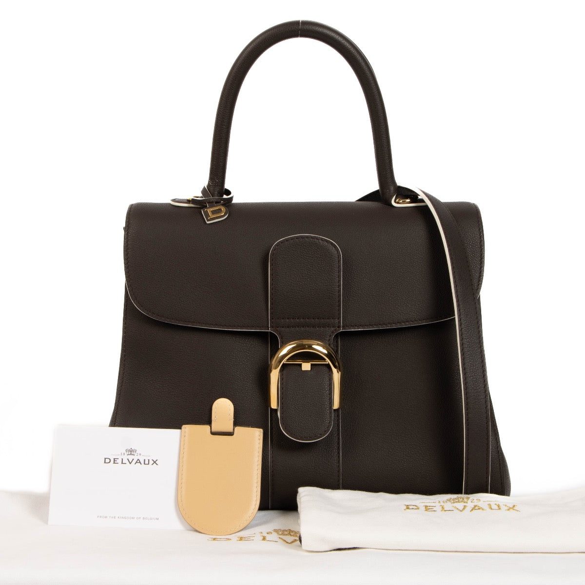 shop 100% authentic second hand Delvaux Ebène Rodeo Calf Brillant MM on Labellov.com