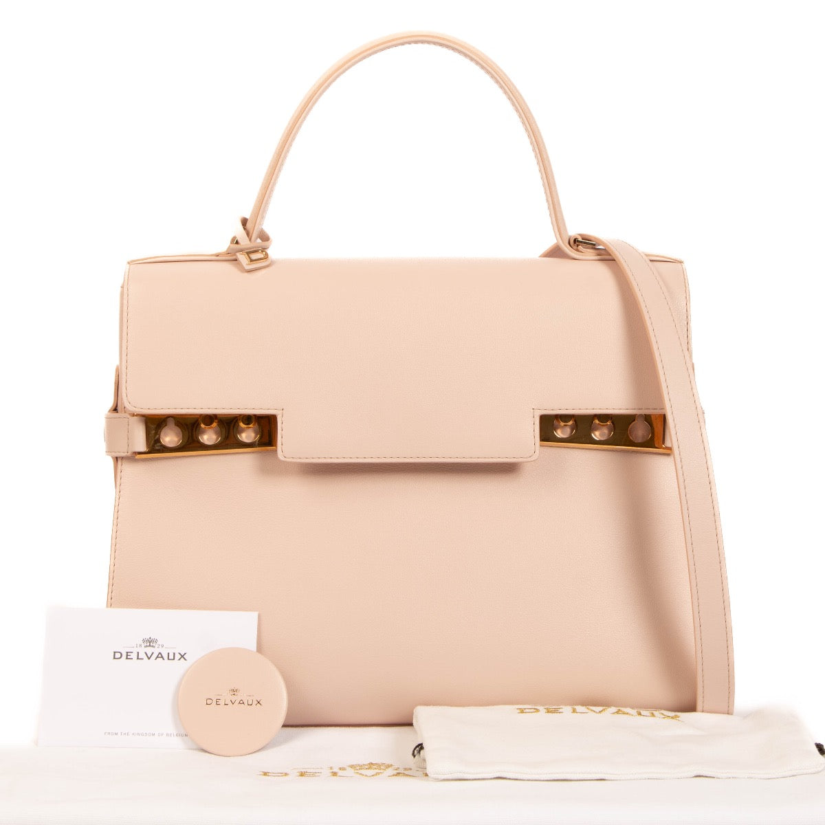 shop 100% authentic second hand Delvaux Nude Supple Calf Tempête GM on Labellov.com