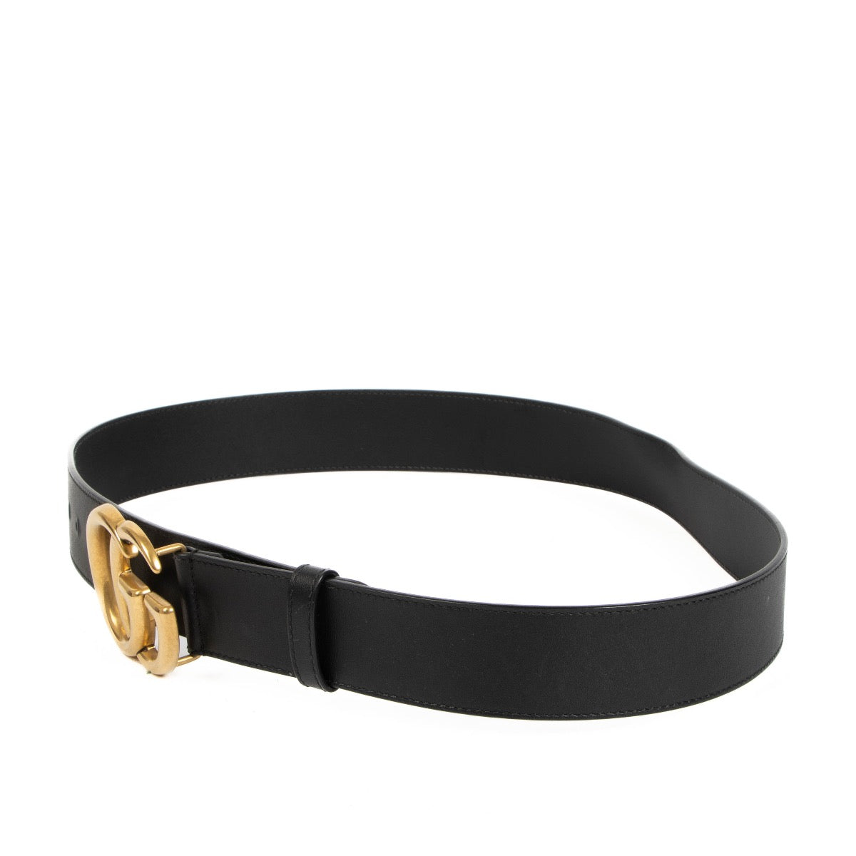 shop 100% authentic second hand Gucci Black GG Marmont Belt - Size 90 on Labellov.com
