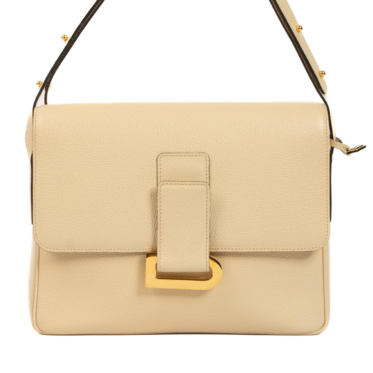 Shop 100% second-hand Delvaux Cream Jumping Poirier Bag on Labellov.com
