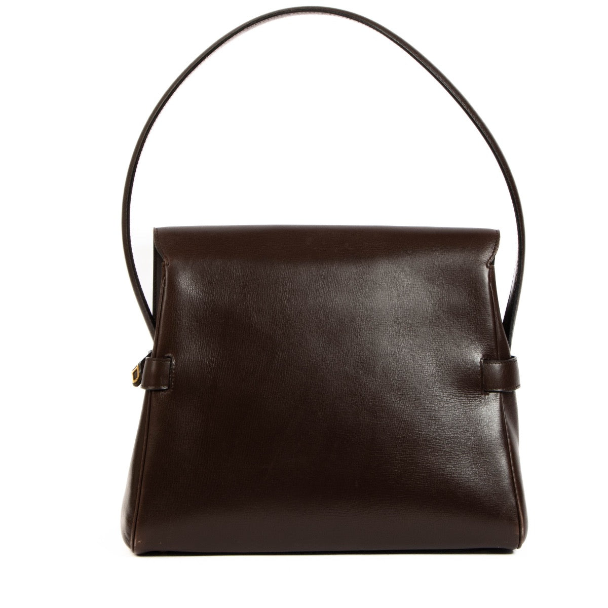 shop 100% authentic second hand Delvaux Brown Smooth Leather Shoulder Bag on Labellov.com