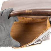 shop 100% authentic second hand Delvaux Brown Smooth Leather Shoulder Bag on Labellov.com