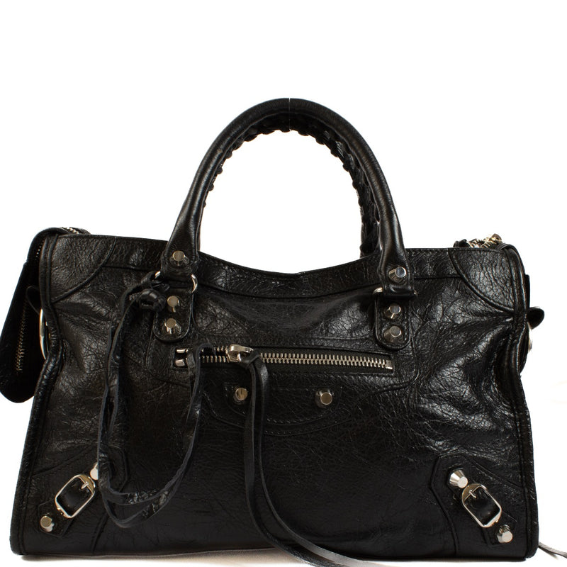 Authentic second hand Balenciaga Black City Shoulder bag on Labellov.com