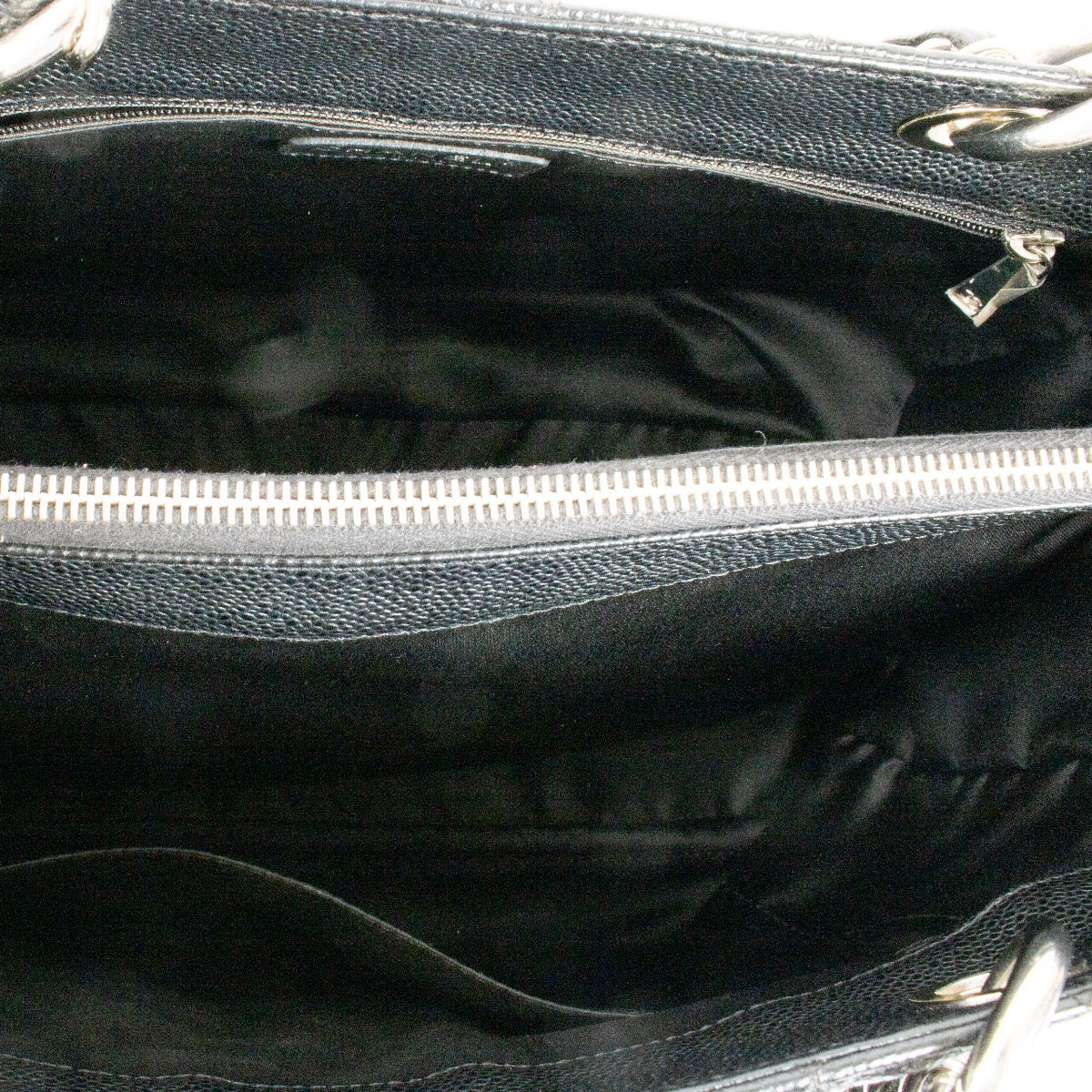 Buy authentic second hand Chanel Black Caviar Leather GST Grand Shopping Tote at Labellov.com