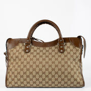Authentic preloved Balenciaga x Gucci The Hacker Project City Bag on Labellov.com