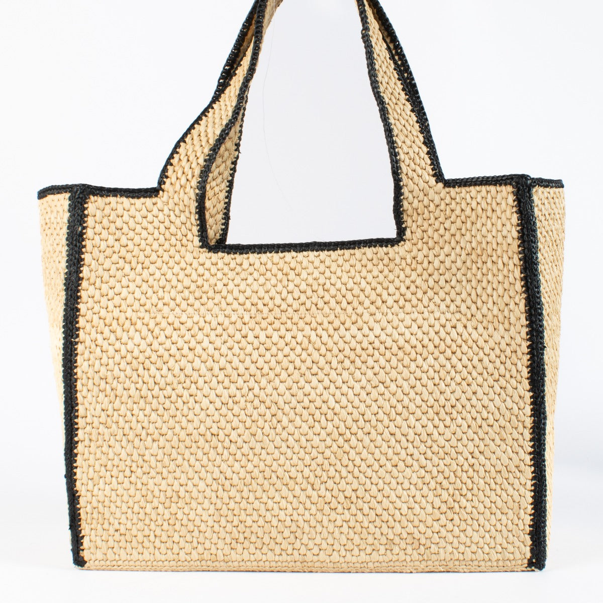 Authentic pre-loved Loewe Large Raffia Font Tote on Labellov.com