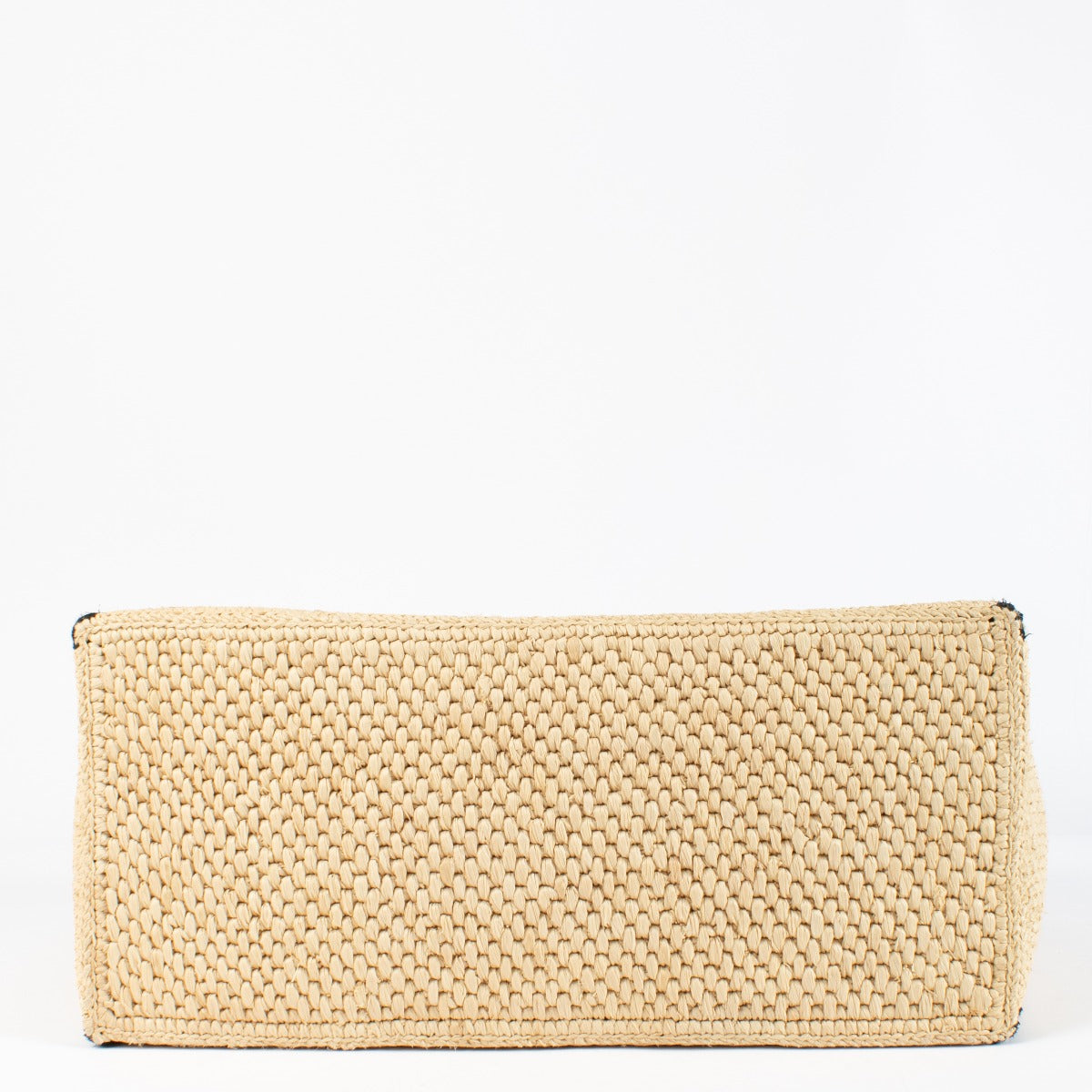 Authentic pre-loved Loewe Large Raffia Font Tote on Labellov.com