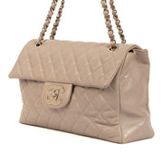 shop 100% authentic second hand Chanel Grey Calfskin Maxi Classic Bag on Labellov.com