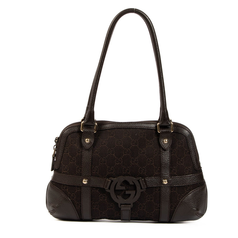 Gucci Brown GG Canvas Interlocking G Tote Bag