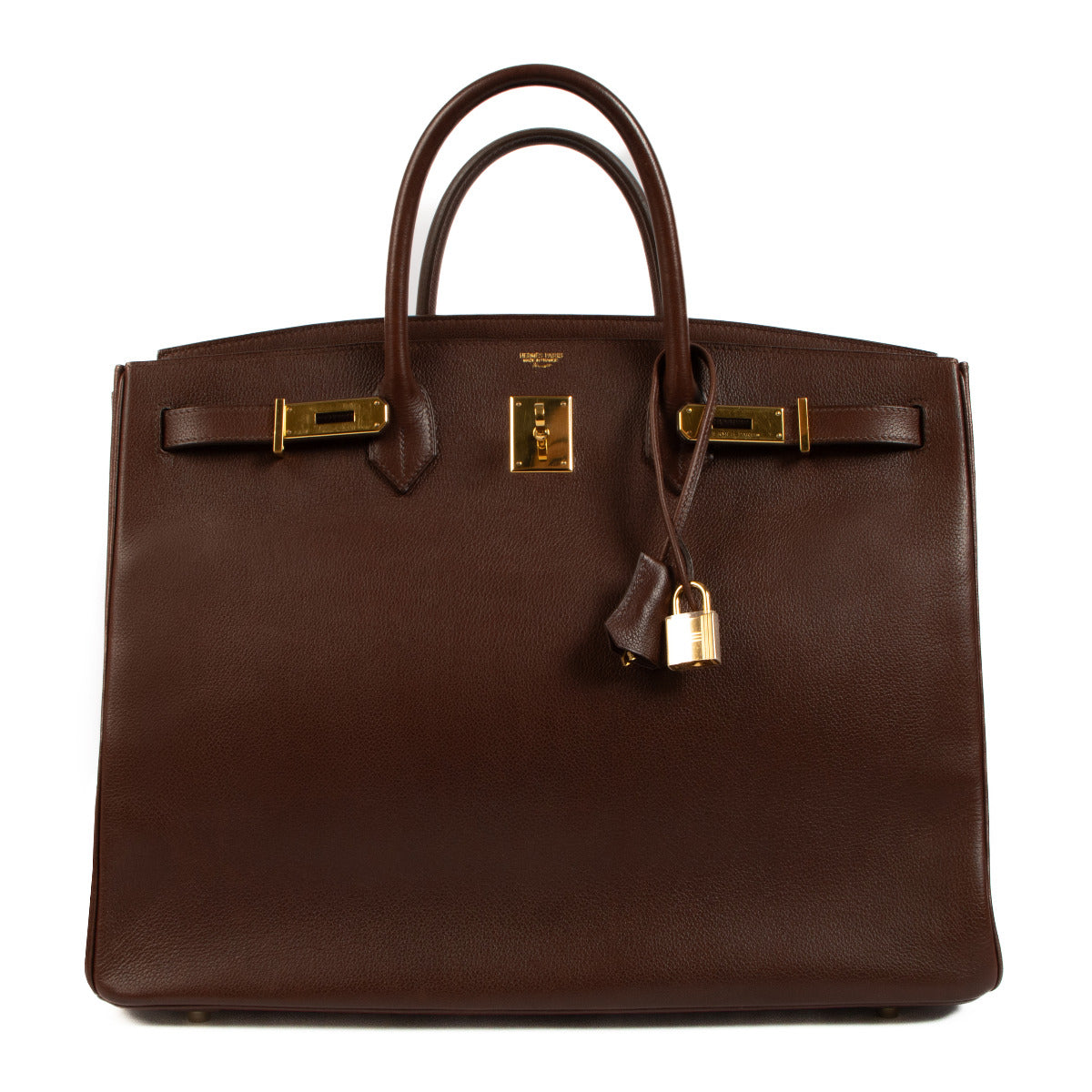Experience luxury redefined with our preloved Hermès Birkin 40 Havane Evergrain GHW - a true investment in timeless fashion