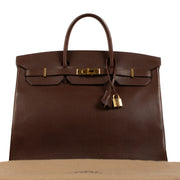 Discover elegance in every detail with our preloved Hermès Birkin 40 Havane Evergrain GHW - a collector's dream