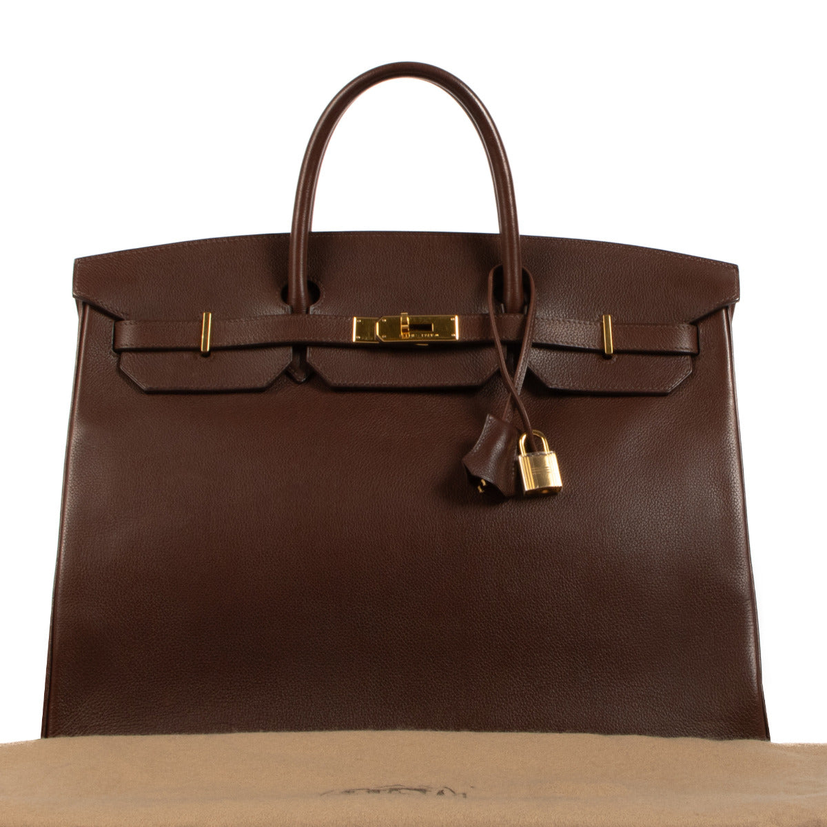 Discover elegance in every detail with our preloved Hermès Birkin 40 Havane Evergrain GHW - a collector's dream