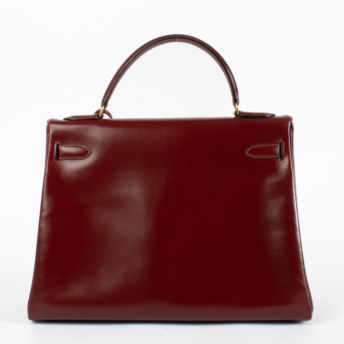 Hermès Vintage Kelly 32 Rouge H Box GHW
