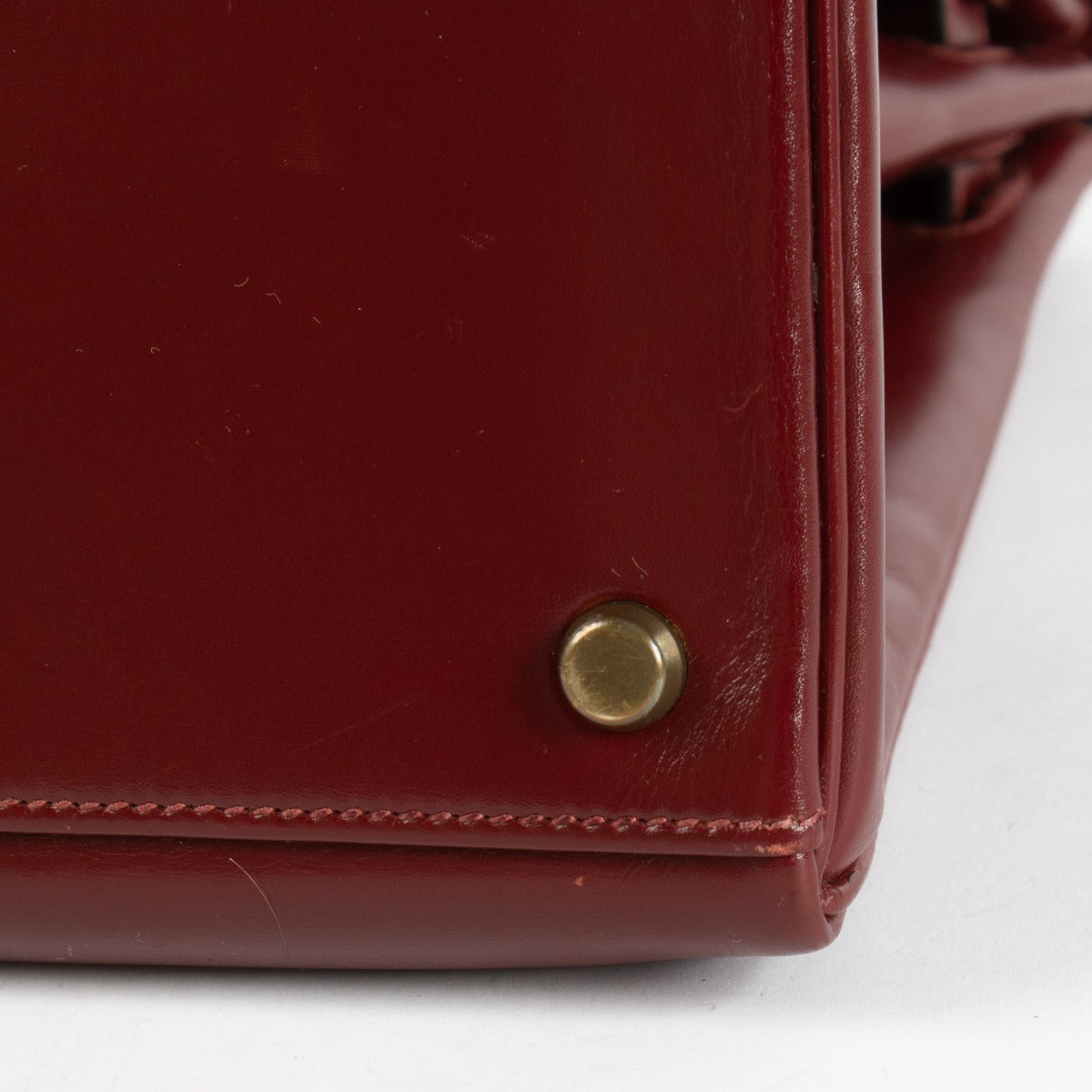 Hermès Vintage Kelly 32 Rouge H Box GHW