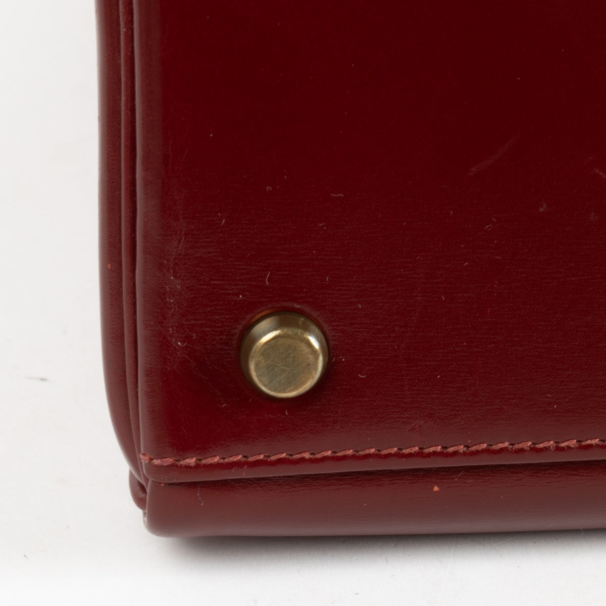 Hermès Vintage Kelly 32 Rouge H Box GHW